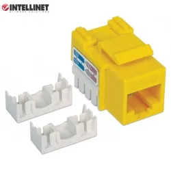 Moduł Keystone Intellinet RJ45 UTP Cat.6, żółty | PartsPC.pl