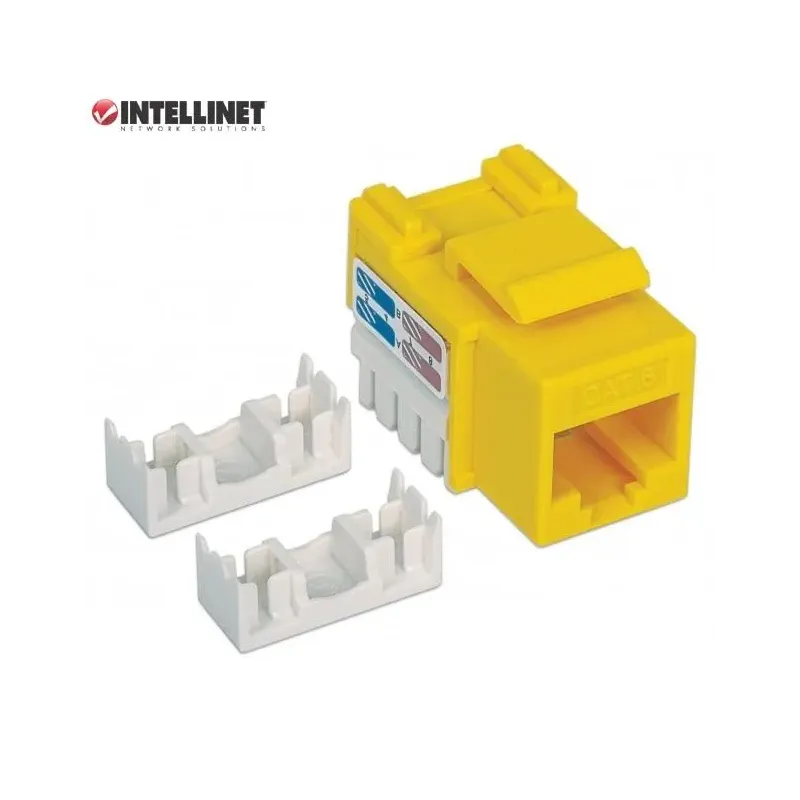 Moduł Keystone Intellinet RJ45 UTP Cat.6, żółty | PartsPC.pl