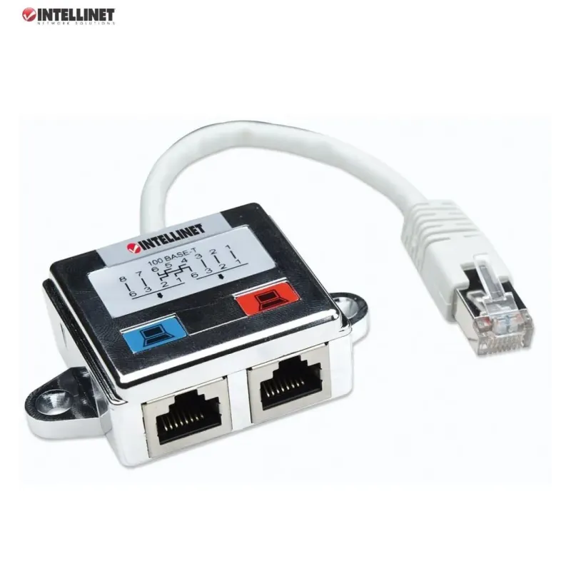 Rozdzielacz Intellinet RJ45x2 ekaranowany | PartsPC.pl