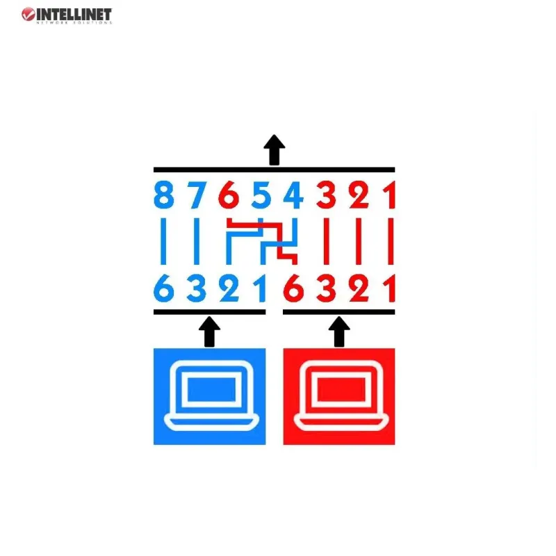 Rozdzielacz Intellinet RJ45x2 ekaranowany | PartsPC.pl