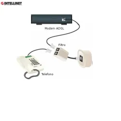 Rozdzielacz Intellinet 2/1 RJ11 ADSL | PartsPC.pl