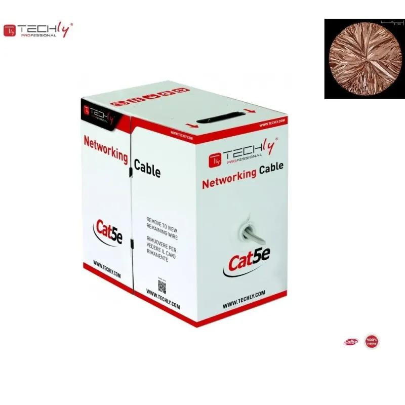 Kabel instalacyjny 100% miedź Intellinet skrętka Cat5e | PartsPC.pl