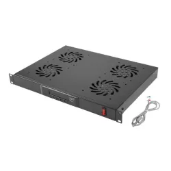 Panel wentylacyjny Lanberg LCD poziomy 1U z termostatem | PartsPC.pl