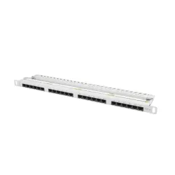Patch panel Lanberg PPU6-0024-S 24 port 0.5U kat.6 szary | PartsPC.pl