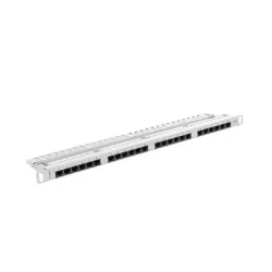 Patch panel Lanberg PPU6-0024-S 24 port 0.5U kat.6 szary | PartsPC.pl