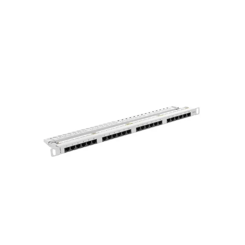 Patch panel Lanberg PPU6-0024-S 24 port 0.5U kat.6 szary | PartsPC.pl