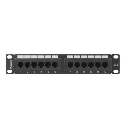 Patch panel Lanberg PPU6-9012-B 12 port 1U 10" kat.6 | PartsPC.pl