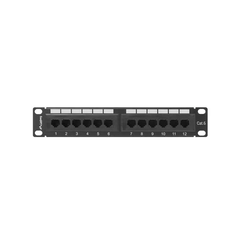 Patch panel Lanberg PPU6-9012-B 12 port 1U 10" kat.6 | PartsPC.pl