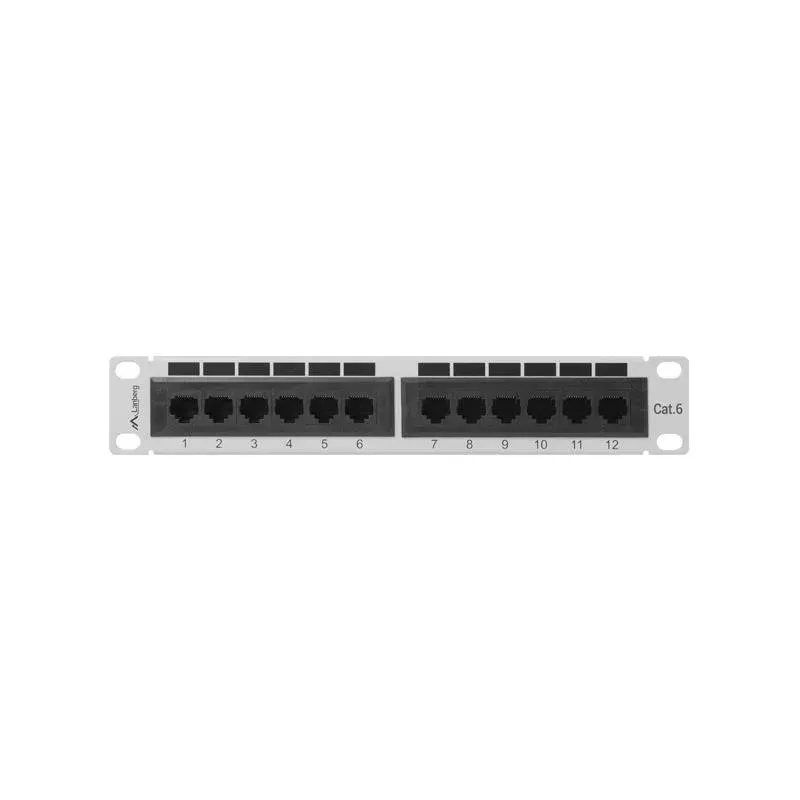 Patch panel Lanberg PPU6-9012-S 12 port 1U 10" kat.6... | PartsPC.pl