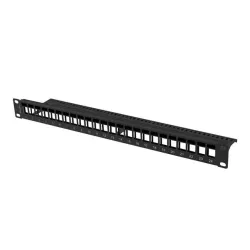 Patch panel pusty Lanberg PPKS-1024-B 24 port 1U 19" do | PartsPC.pl
