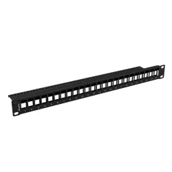 Patch panel pusty Lanberg PPKS-1024-B 24 port 1U 19" do | PartsPC.pl