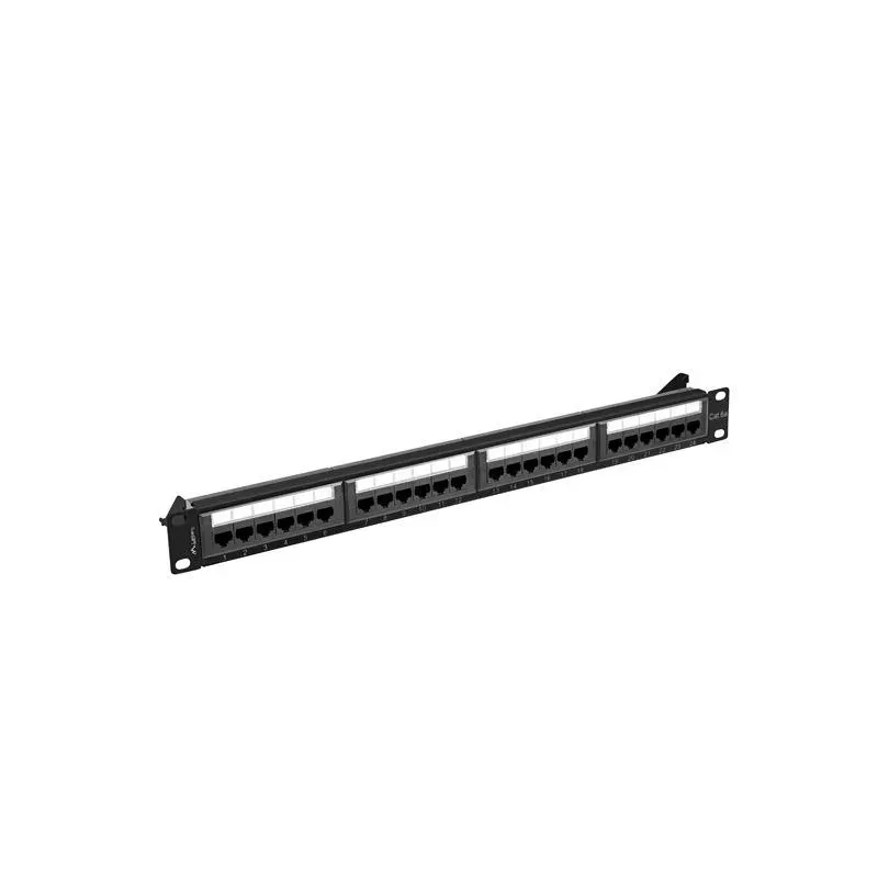 Patch panel Lanberg 24 port 1U kat.6A czarny | PartsPC.pl