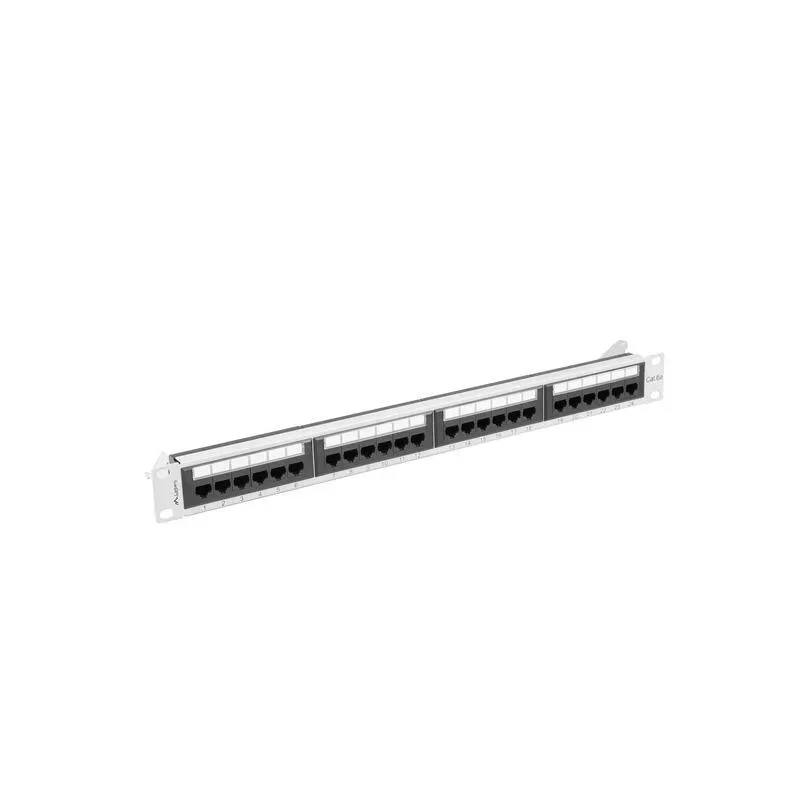 Patch panel Lanberg 24 port 1U kat.6A szary | PartsPC.pl