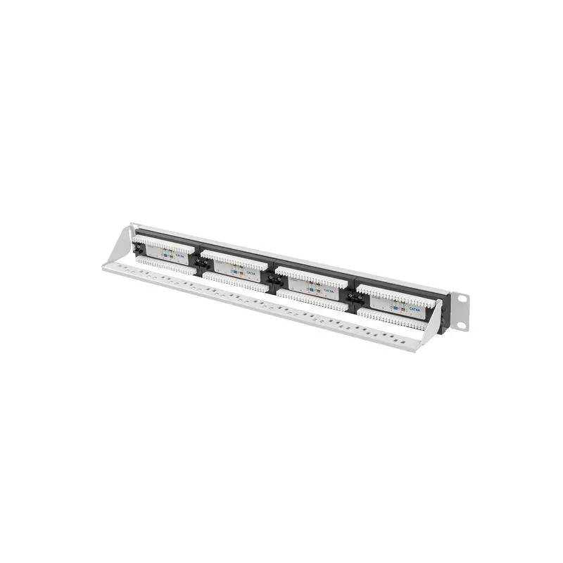 Patch panel Lanberg 24 port 1U kat.6A szary | PartsPC.pl