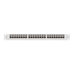 Patch panel Lanberg 24 port 1U kat.7 ekranowany szary | PartsPC.pl