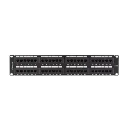 Patch panel Lanberg PPU6-2048-B 48 port 2U 19" kat.6 | PartsPC.pl