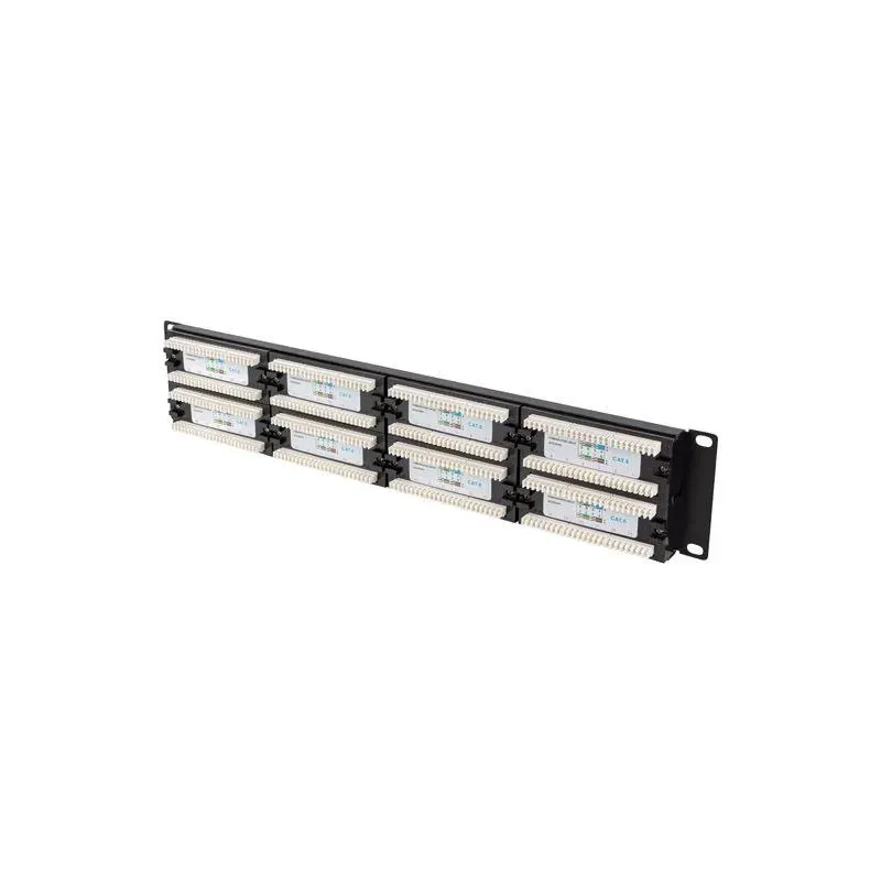 Patch panel Lanberg PPU6-2048-B 48 port 2U 19" kat.6 | PartsPC.pl