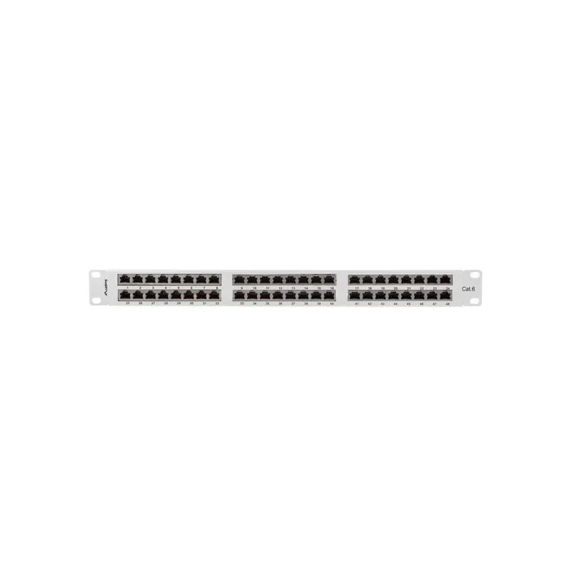 Patch panel Lanberg PPS6-1048-S 48 port 1U 19" kat.6 FTP | PartsPC.pl