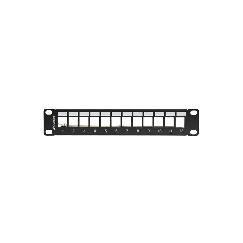 Patch panel pusty Lanberg 12 Port 1U 10" FTP z | PartsPC.pl
