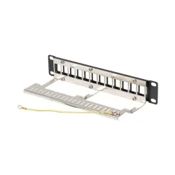 Patch panel pusty Lanberg 12 Port 1U 10" FTP z | PartsPC.pl