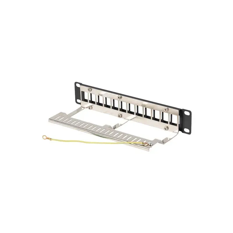 Patch panel pusty Lanberg 12 Port 1U 10" FTP z | PartsPC.pl