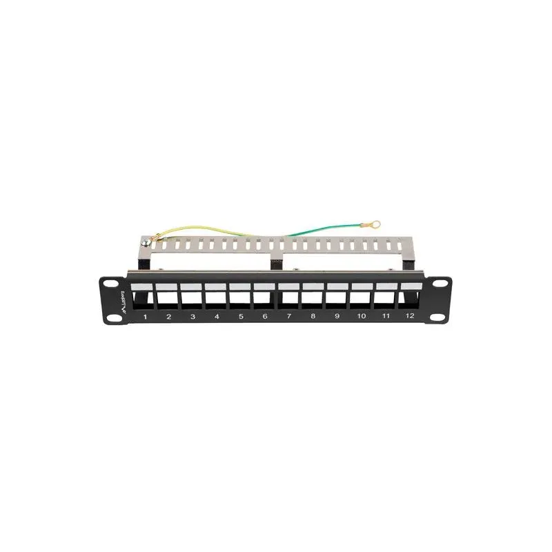 Patch panel pusty Lanberg 12 Port 1U 10" FTP z | PartsPC.pl