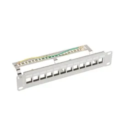 Patch panel pusty Lanberg 12 Port 1U 10" FTP z | PartsPC.pl