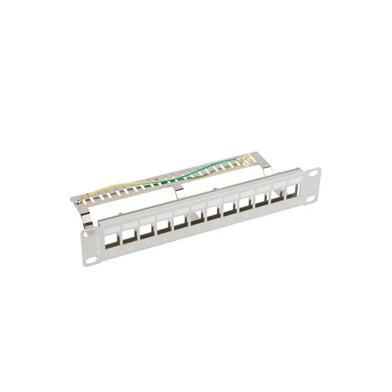Patch panel pusty Lanberg 12 Port 1U 10" FTP z | PartsPC.pl