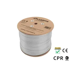 Kabel UFTP Lanberg kat. 6A 305m drut CU szary CPR+ fluke | PartsPC.pl