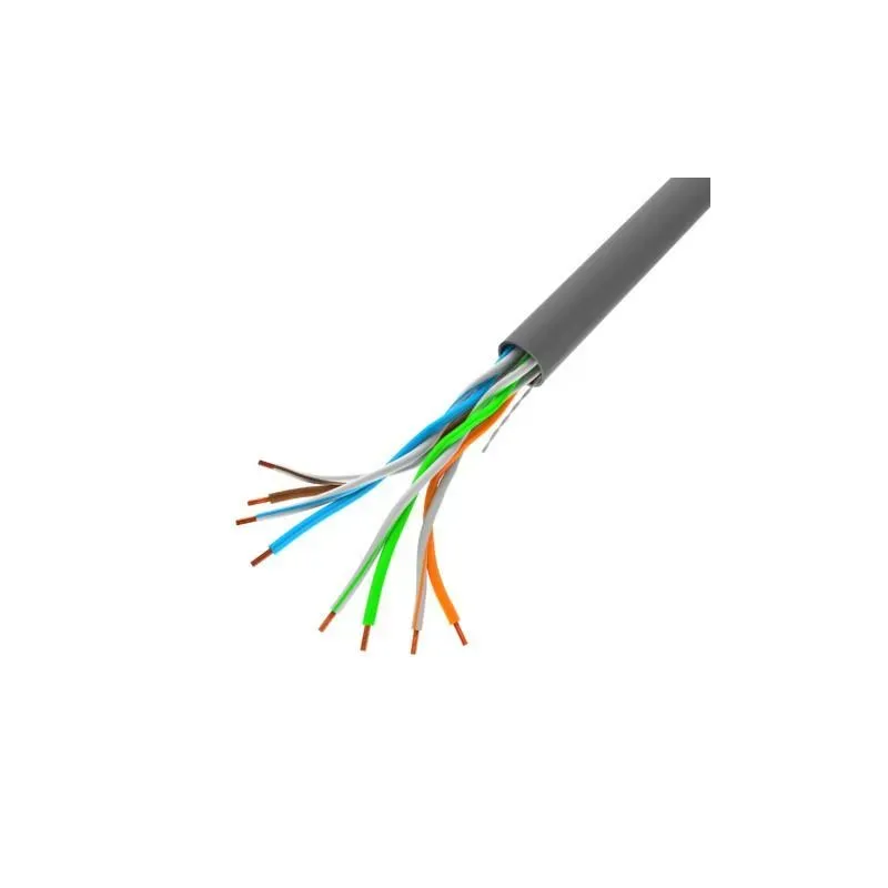 Kabel LAN Lanberg UTP Kat.5e 100m drut CU szary Fluke | PartsPC.pl