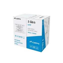 Kabel UTP Lanberg 1Gb/s 305m drut CCA | PartsPC.pl