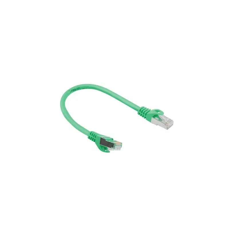 Patchcord Lanberg FTP kat.6 0,25m zielony | PartsPC.pl