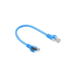 Patchcord Lanberg FTP kat.6 0,25m niebieski | PartsPC.pl