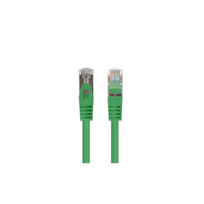 Patchcord Lanberg FTP kat.6 1m zielony 10-pack | PartsPC.pl