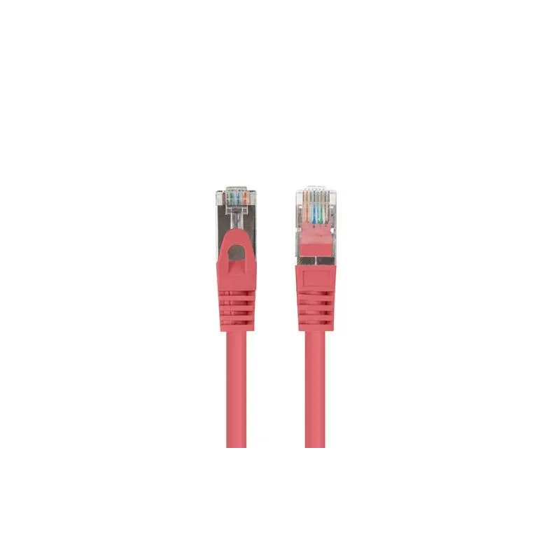 Patchcord Lanberg FTP kat.6 0,5m czerwony 10-pack | PartsPC.pl