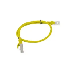 Patchcord Lanberg UTP kat.5e 0,5m żółty | PartsPC.pl