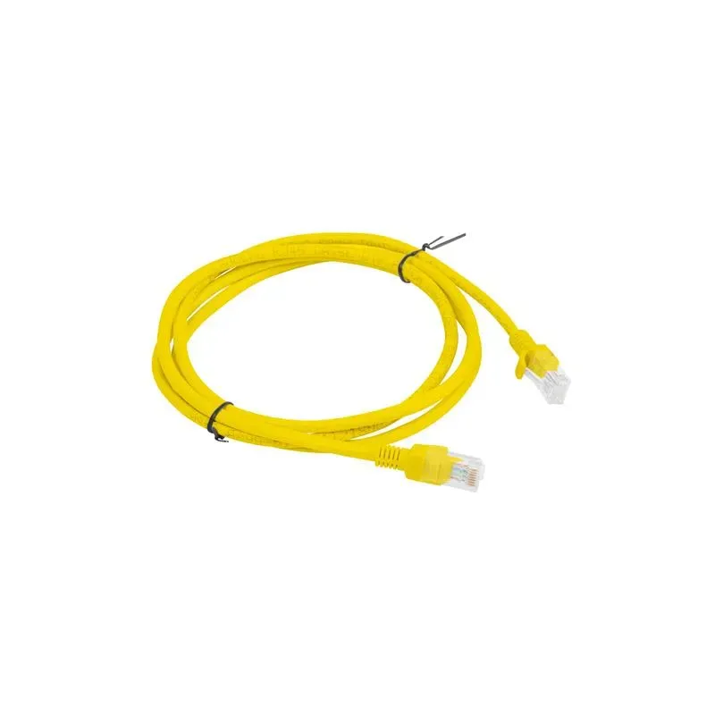 Patchcord Lanberg UTP kat.5e 1,5m żółty | PartsPC.pl