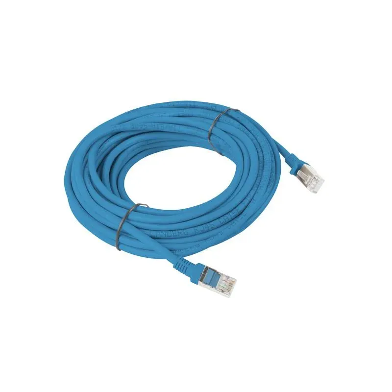 Patchcord Lanberg UTP kat.5e 10m niebieski | PartsPC.pl