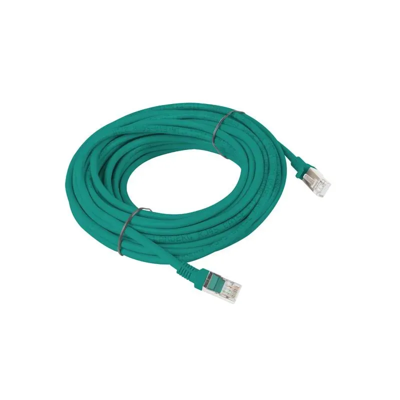 Patchcord Lanberg UTP kat.5e 10m zielony | PartsPC.pl