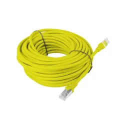 Patchcord Lanberg UTP kat.5e 15m żółty | PartsPC.pl