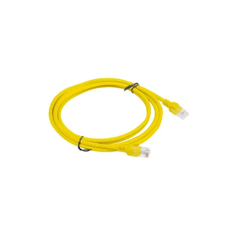 Patchcord Lanberg UTP kat.5e 2m żółty | PartsPC.pl