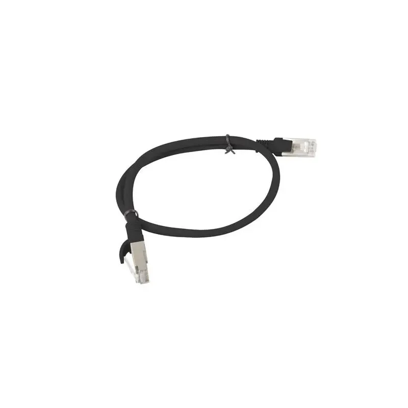 Patchcord Lanberg UTP kat.5e 0,5m czarny | PartsPC.pl