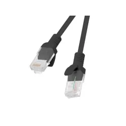 Patchcord Lanberg UTP kat.5e 1m czarny | PartsPC.pl