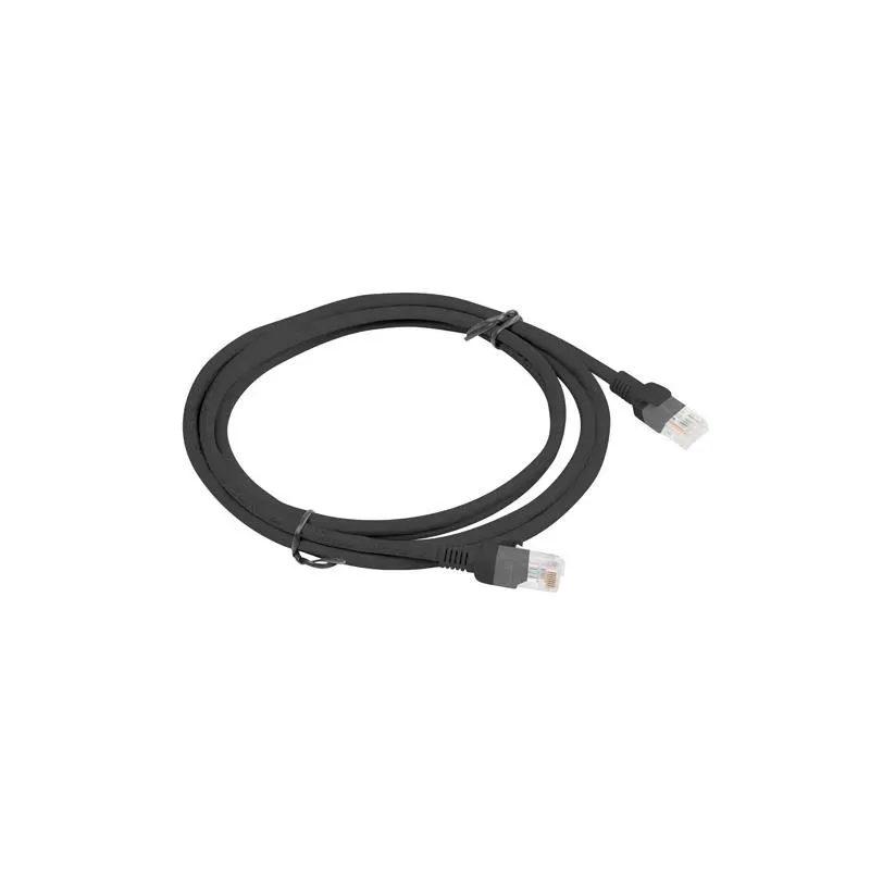 Patchcord Lanberg UTP kat.5e 2m czarny | PartsPC.pl