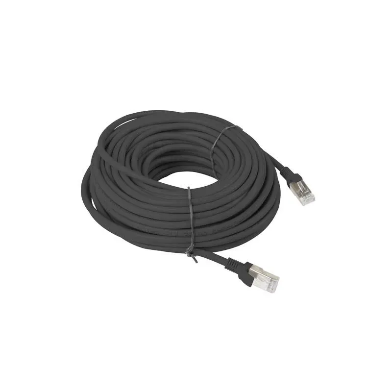 Patchcord Lanberg UTP kat.5e 20m czarny | PartsPC.pl