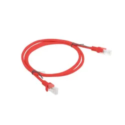Patchcord Lanberg UTP kat.5e 1m czerwony | PartsPC.pl