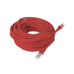 Patchcord Lanberg UTP kat.5e 15m czerwony | PartsPC.pl