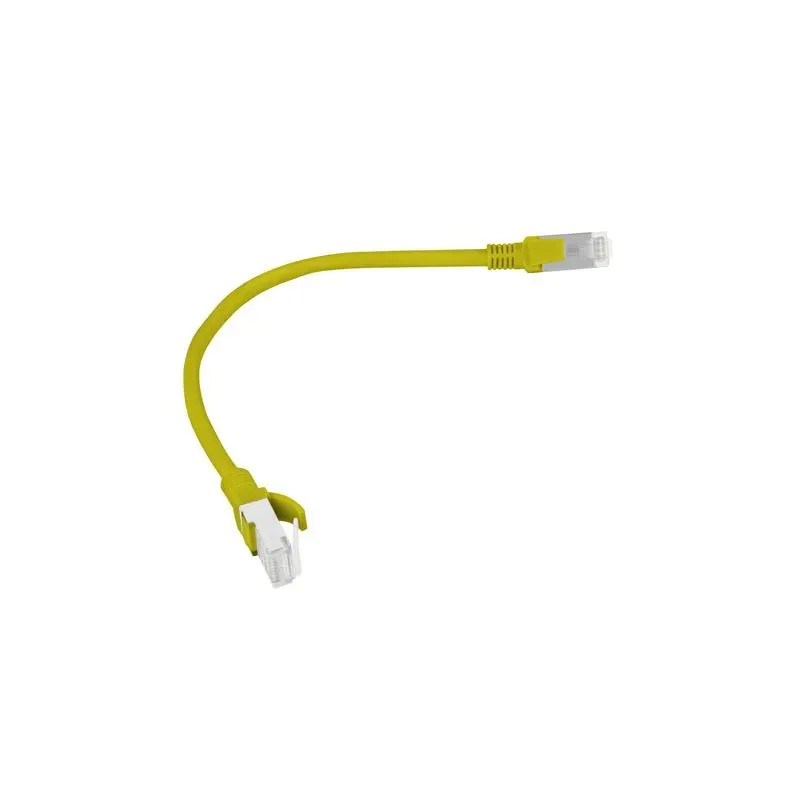 Patchcord Lanberg UTP kat.6 0,25m żółty | PartsPC.pl