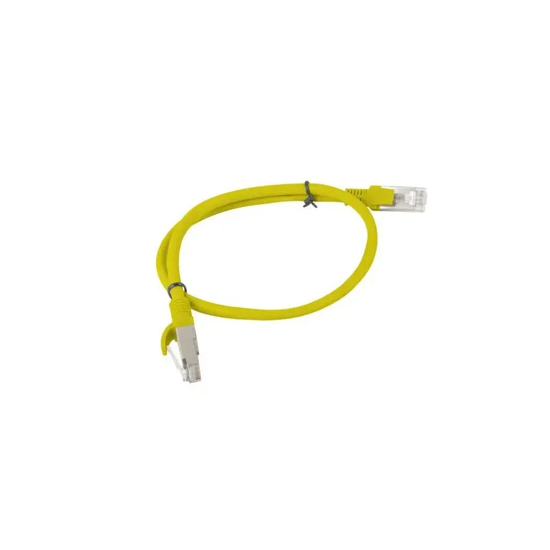 Patchcord Lanberg UTP kat.6 0,5m żółty | PartsPC.pl