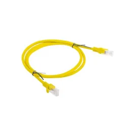 Patchcord Lanberg UTP kat.6 1m żółty | PartsPC.pl